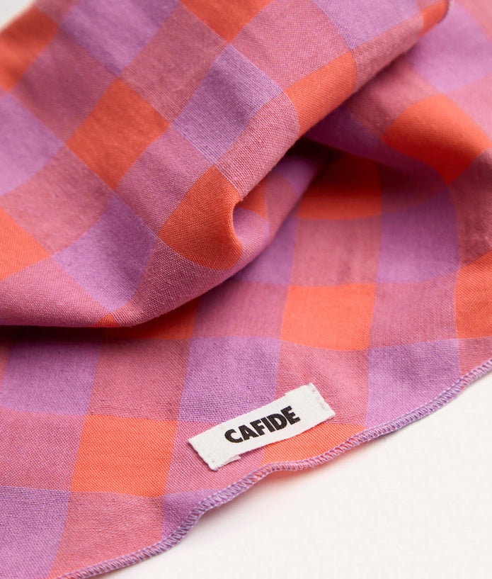 Bandana à carreaux - Rose & Lila