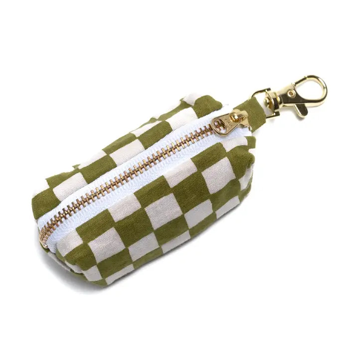 Distributeur de sacs à déjections - Damier Vert