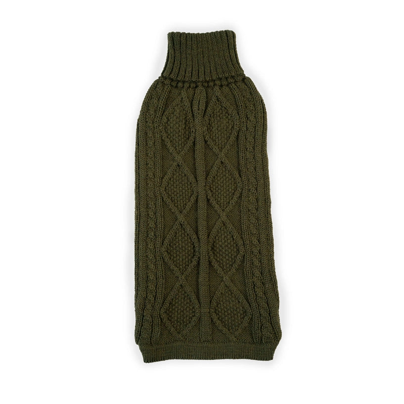 Pull en alpaga - Aran Vert Forêt