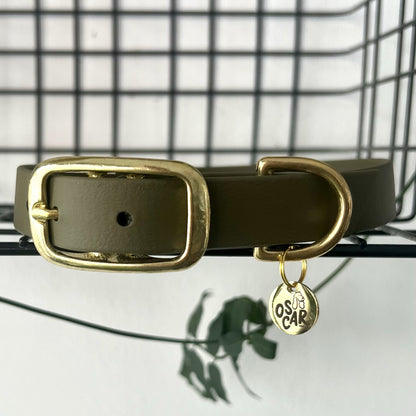 Collier Biothane® Kaki