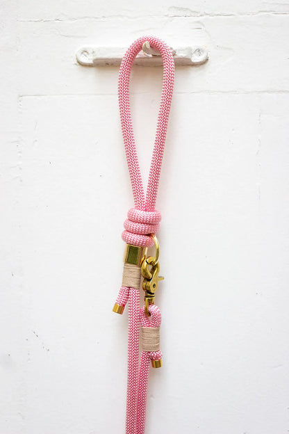 Laisse Corde Rose Pastel